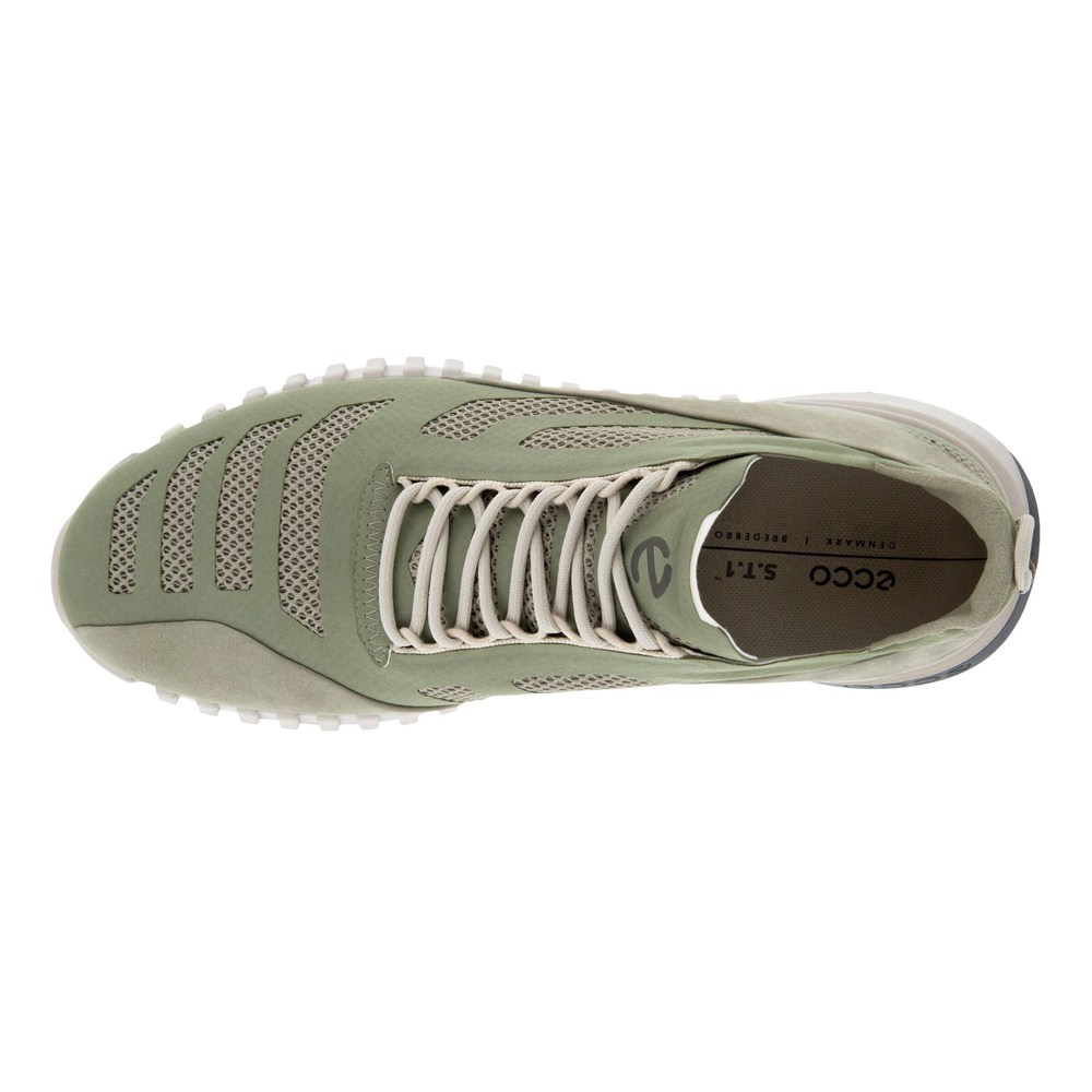 ECCO Mens Sneakers Olive - Zipflex Low Tex - MXF-631429